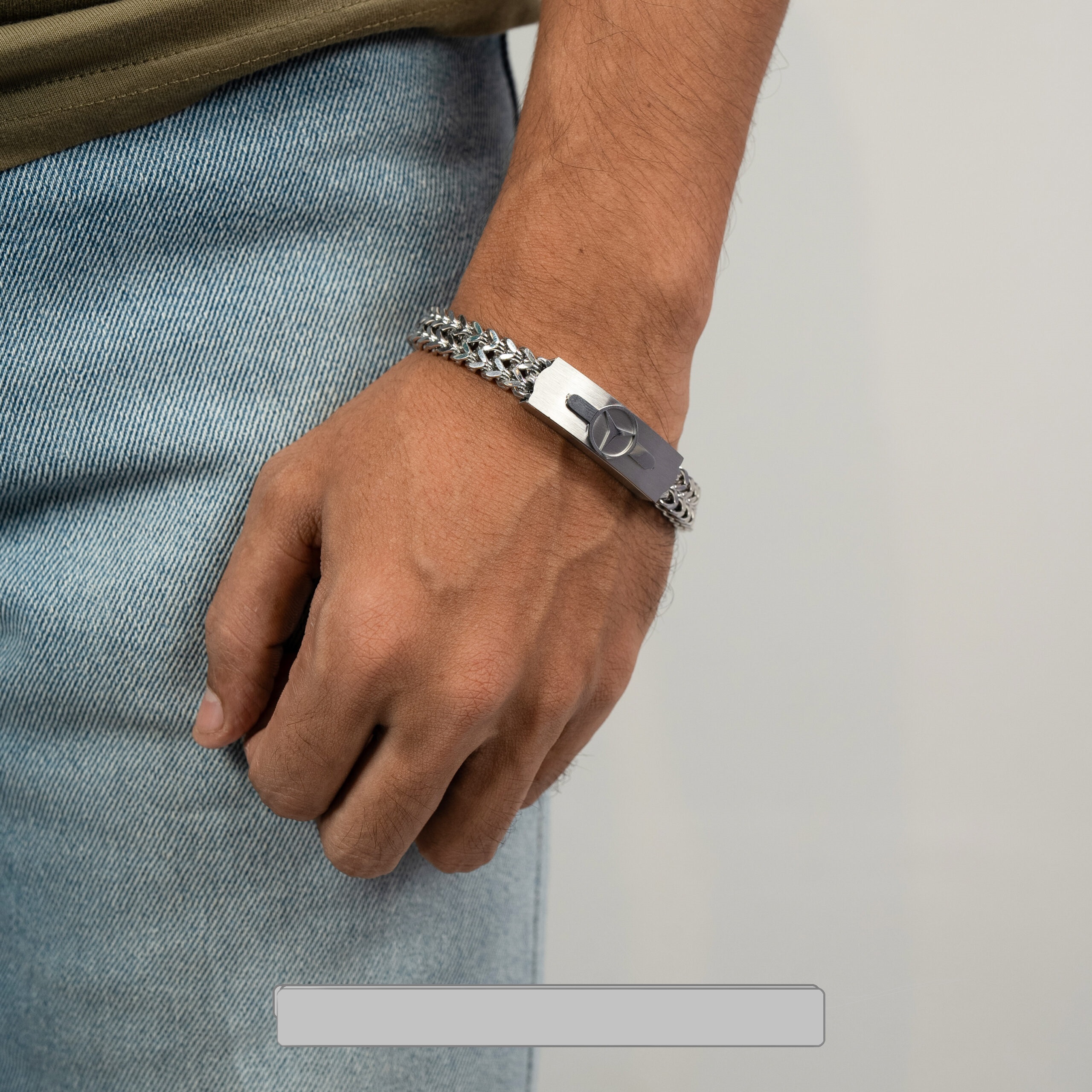 Silver Mercedes Bracelet